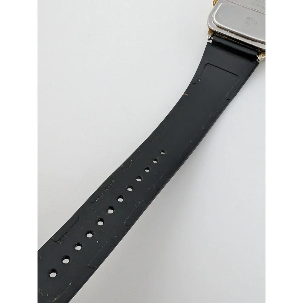 Timex K Cell Ana-Digital Men's Watch 31mm Gold Case Black Band- New Battery